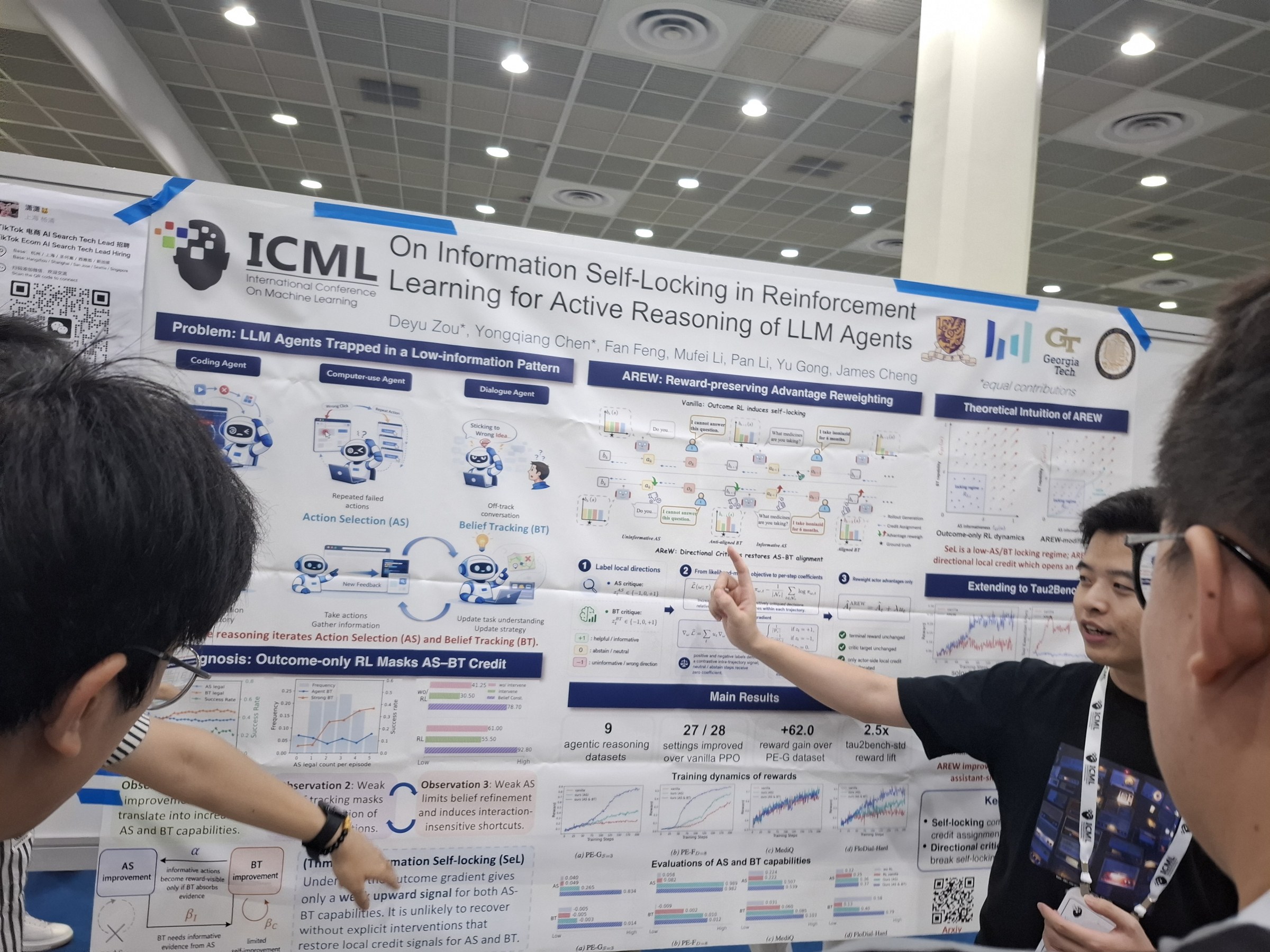 On Information Self-Locking in Reinforcement Learning for Active Reasoning of LLM Agents