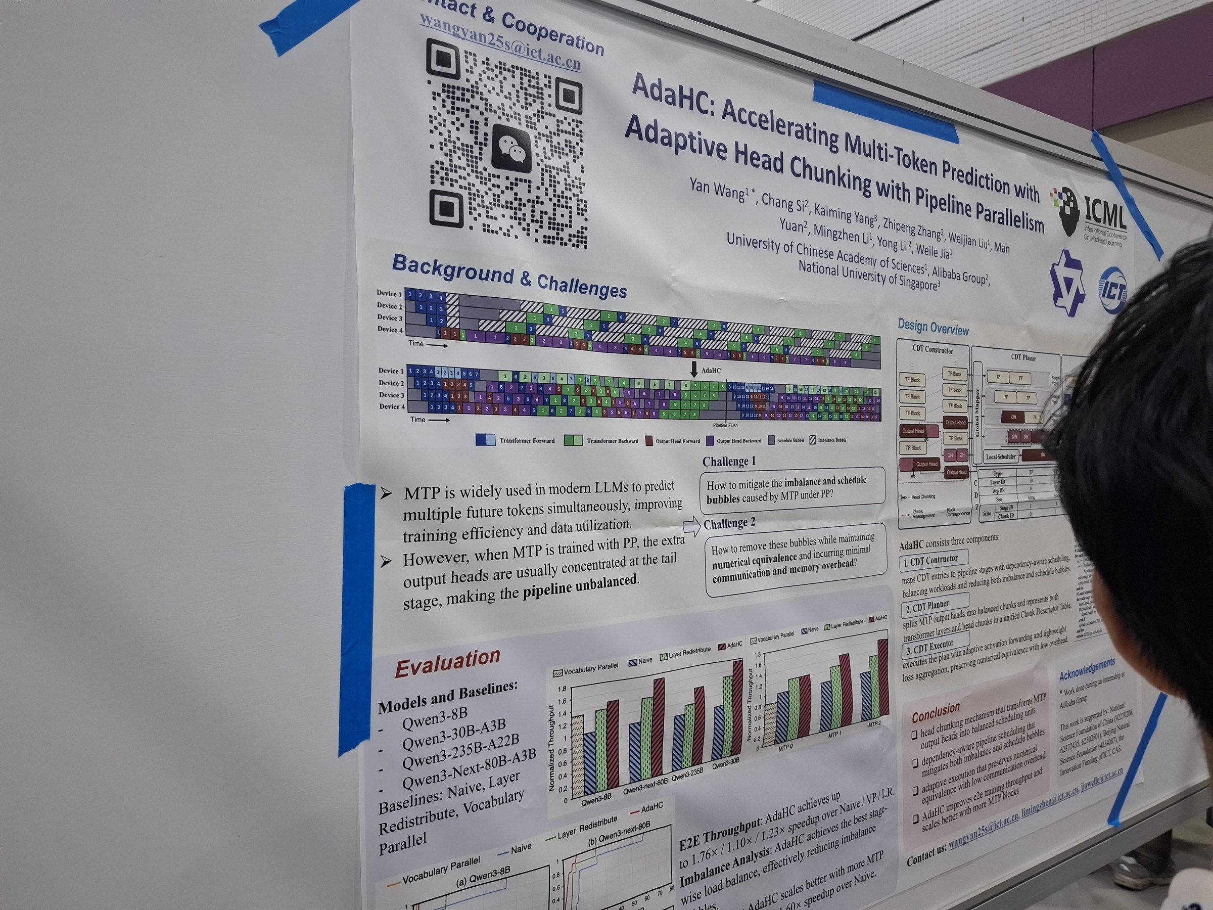 AdaHC: Accelerating Multi-Token Prediction with Adaptive Head Chunking with Pipeline Parallelism